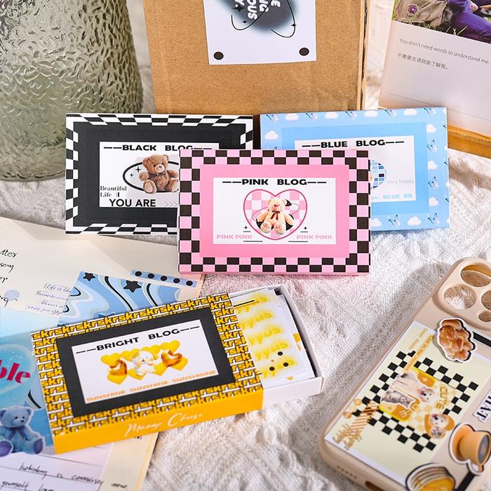 Gambar 40lembar Stiker Alat Tulis Manis Keren Kotak Set Gaya Modern Minimalis dari Maria2099 undefined Tokopedia