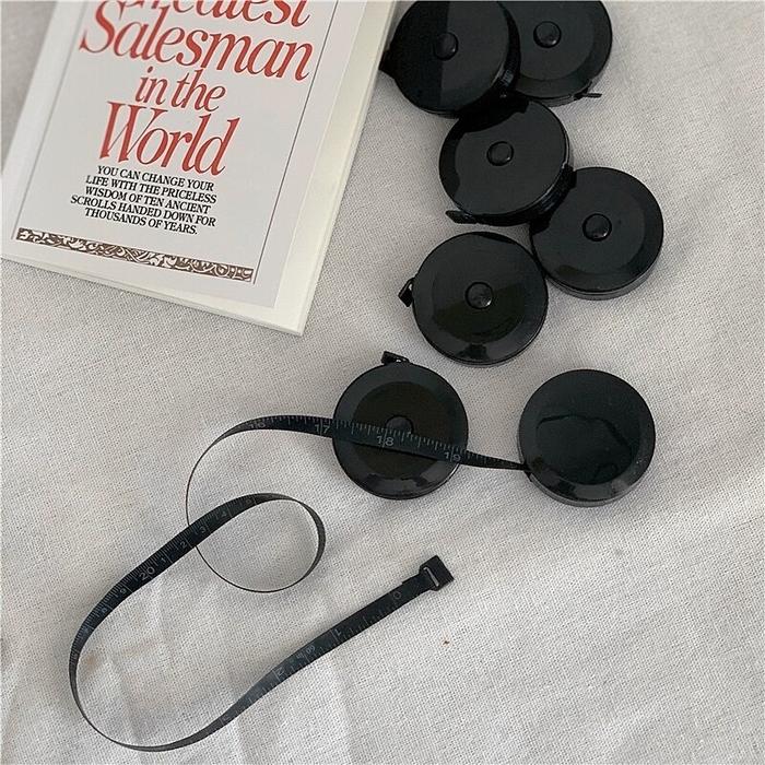 Gambar Mohamm 1pc Meteran Mini Retractable Warna Hitam Untuk Stationery Sekol dari Maria2099 undefined Tokopedia