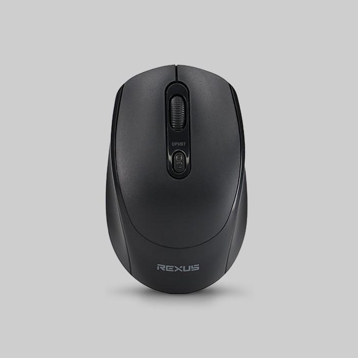 Gambar Rexus Mouse Wireless + Bluetooth Office Q35 Silent Click - Black dari Gaming Plus Store undefined Tokopedia