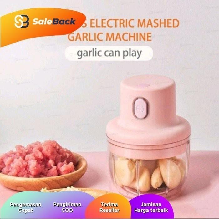 Gambar Chopper Mini Blender Portable Electric Charge USB 250ml High Capacity - Red dari SaleBack undefined Tokopedia