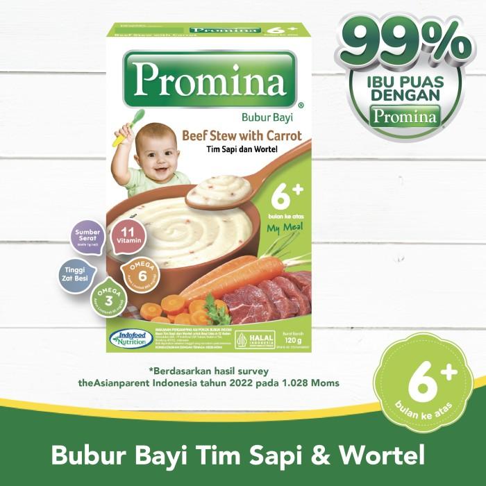Gambar hln promina bubur bayi 6+ tim sapi wortel box 120 gr x 1 pc dari Holand Baby undefined Tokopedia