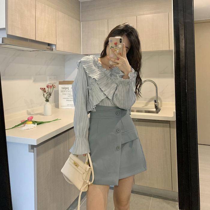 Gambar CHILKITKA FASHION Prove Versi Korea dari girl group jacket Musim - Biru, Di bawah S 45KG dari Chilkitka Looks undefined Tokopedia