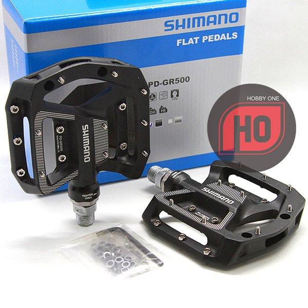 Jual Shimano PD-GR500 Black Flat Pedal MTB Trail AM Kota Bogor