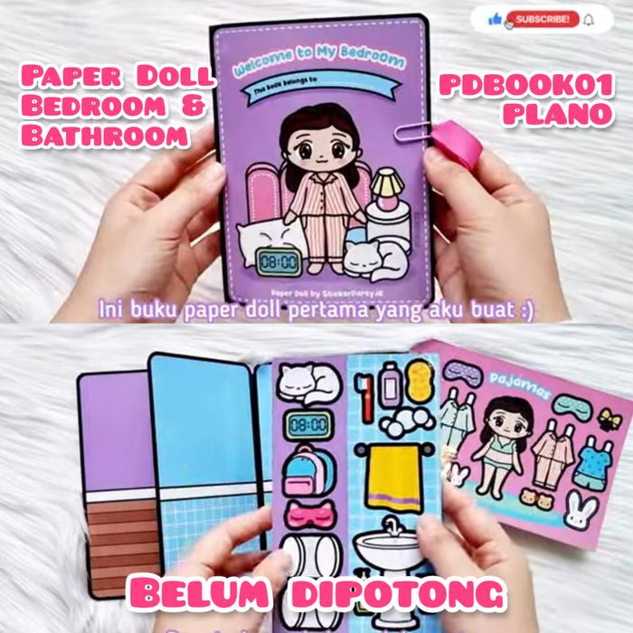 Gambar [Sticker Party] Paper Doll House Boneka Kertas Rumah Rumahan Mainan Ed - PDBOOK01-Plano dari CORNETTO store undefined Tokopedia