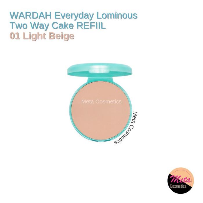 Gambar WARDAH Everyday Luminous REFIIL Two Way Cake, 12 gr - 01 Light Beige dari KALTIM-Meta Cosmetics undefined Tokopedia