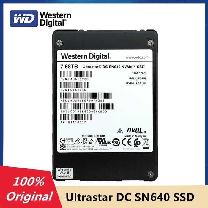 Tb Wd Ultrastar Dc Sn640 WD DC SN640 SSD NVME Ultrastar Solid