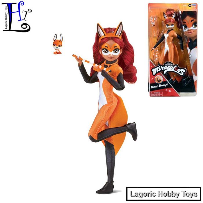Miraculous Ladybug Rena Rouge Puppe 12 Cm – Mit Flötenwaffe & Abnehmbarem Umhang