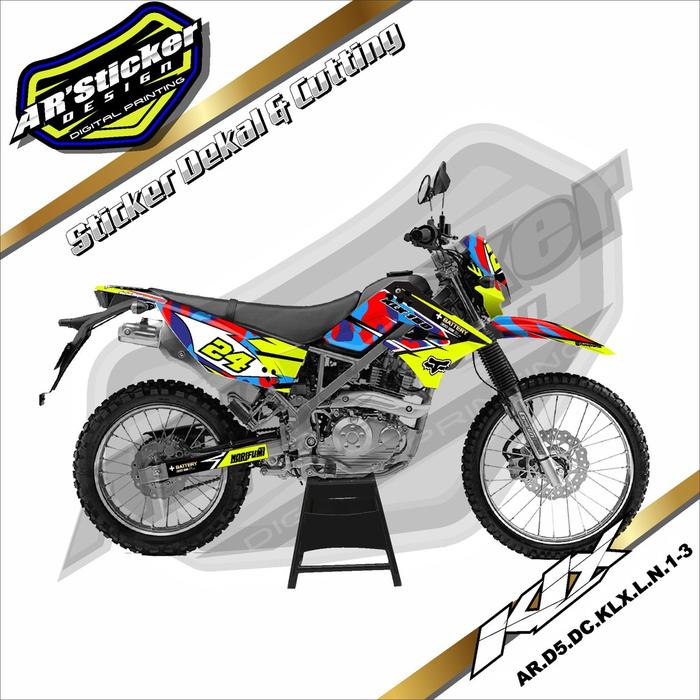 Gambar (PREMIUM) Decal KLX 150 lama Full Body KLX lama  SL01 SPORTY - 3, Glossy dari Striping motor sukoharjo undefined Tokopedia