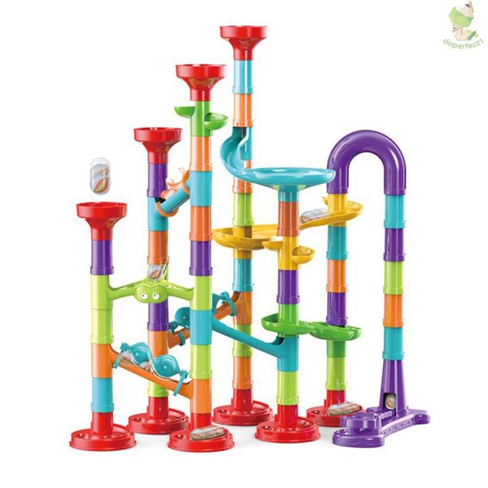 Gambar 113 Pieces 3D Marble Run Set Construction Building Blocks STEM dari kokostrore101 undefined Tokopedia
