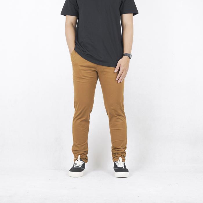 Gambar Superego Chinos Long Pants Stretch Slim Fit Camel SCP01A - Camel, 28 dari Superego co undefined Tokopedia