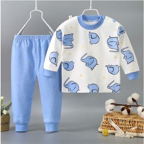 Gambar Baju Piyama Bayi Anak Baby Pajamas Kids Lengan Panjang Omorui - Gajah, 90 cm dari Omorui ID undefined Tokopedia