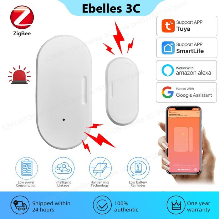 Gambar Tuya Zigbee Smart Door Sensor Smart Home Security Protection Alarms dari fayastore1 undefined Tokopedia