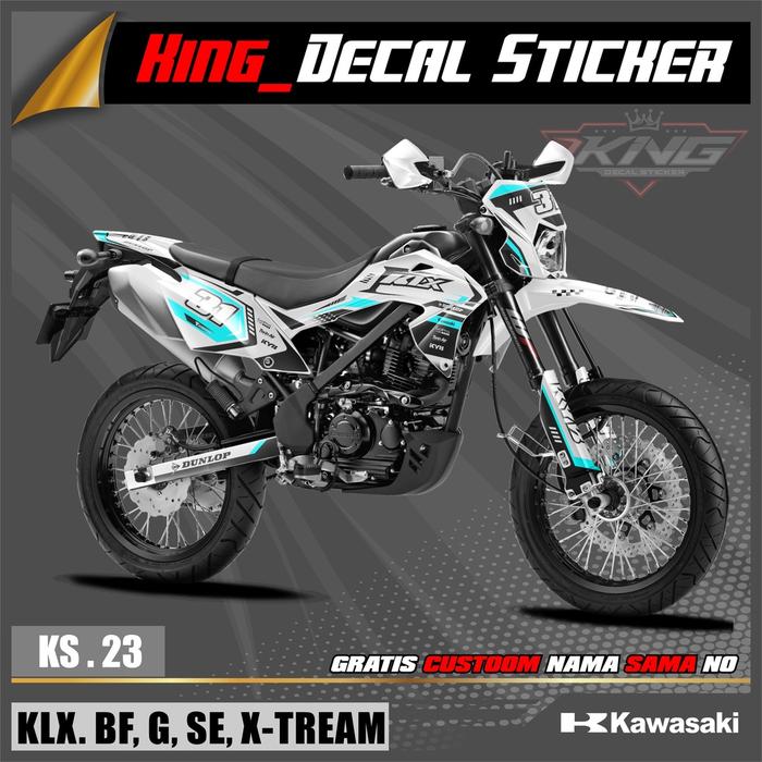 Gambar (PREMIUM) Decal  Kawasaki KLX.BFGSE 150 Full Body  KODE KS23 - 6, PREMIUM dari Striping motor sukoharjo undefined Tokopedia