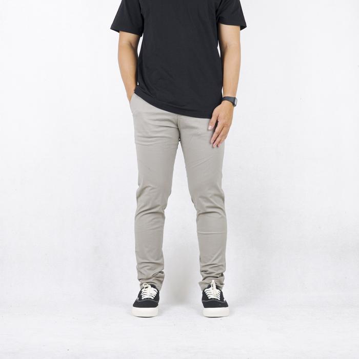 Gambar Superego Chinos Long Pants Stretch Slim Fit Light Grey SCP01F - Light Grey, 29 dari Superego co undefined Tokopedia