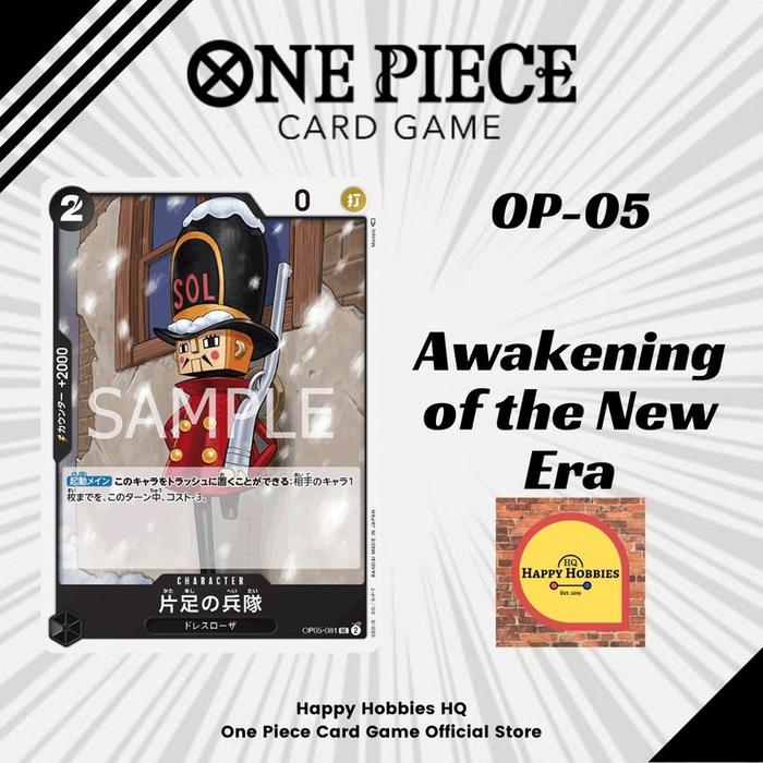 Gambar One Piece Card Game OP05-081 One-Legged Toy Soldier UC dari Happy Hobbies HQ SUB undefined Tokopedia