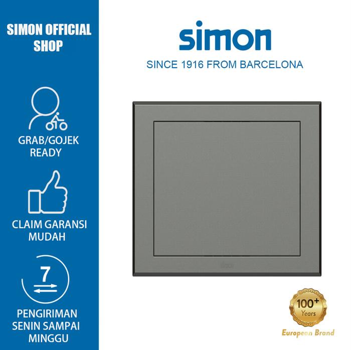 Gambar SIMON - saklar E3 series switch and socket/soket gray (abu abu hitam) - 1 gang 2 way dari Simon Official Store undefined Tokopedia