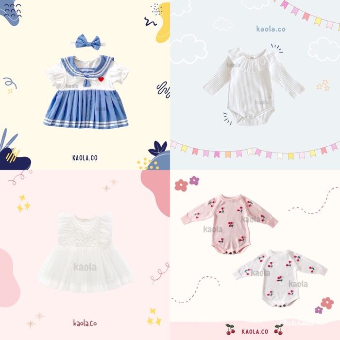 Gambar KAOLA - Romper Bayi Perempuan | QC Product | Deffect Sale dari pipit_kids undefined Tokopedia