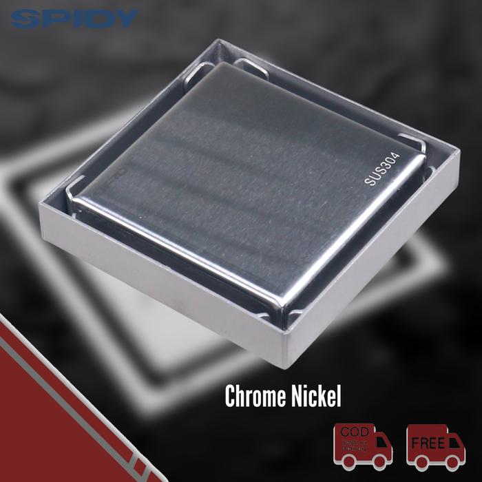 Gambar SPIDY SFD002 Floor Drain Stainless Anti Bau Saringan Got Kamar Mandi - Nickel Chrome dari MST TOOLS undefined Tokopedia