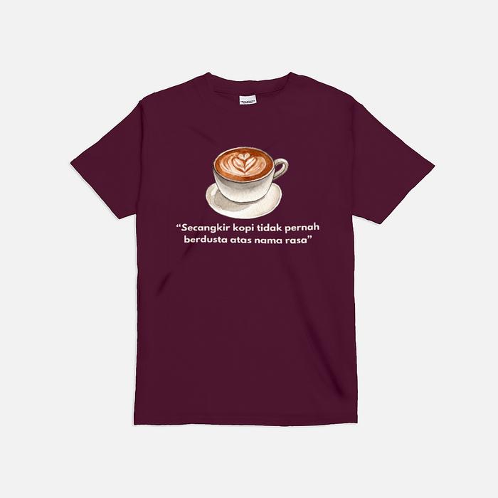 Gambar Premium T-Shirt Kaos Secangkir Kopi - Maroon, L dari SuperValues undefined Tokopedia