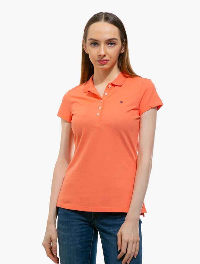 Gambar TOMMY HILFIGER - HERITAGE SLIM FIT POLO SHIRT - Coral - Coral, L dari Tommy.Hilfiger undefined Tokopedia