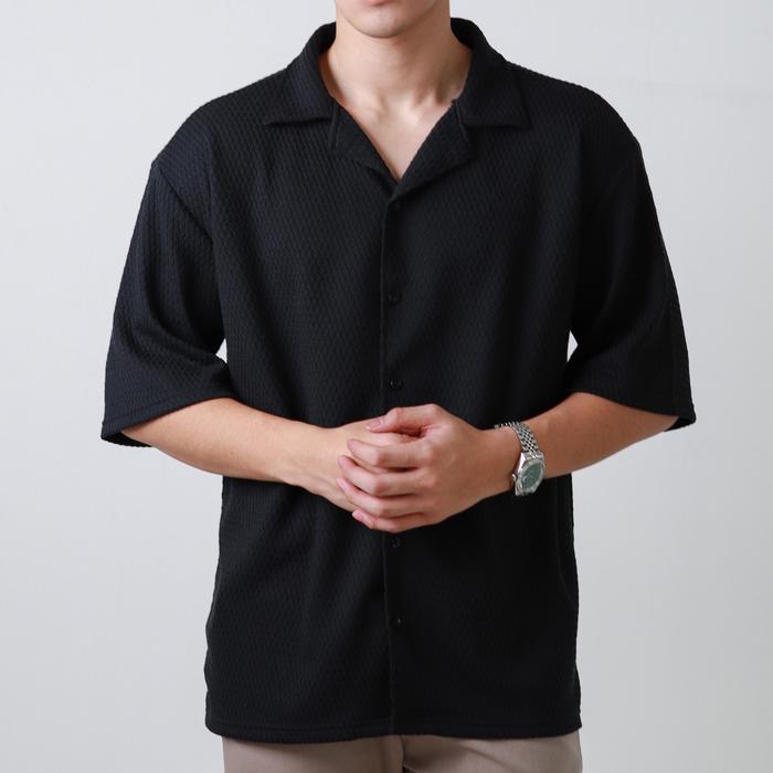 Gambar MSMO MEN Eiji / T-shirt Knit Pria / Baju Knit Pria - Black, L dari MSMO.ID undefined Tokopedia
