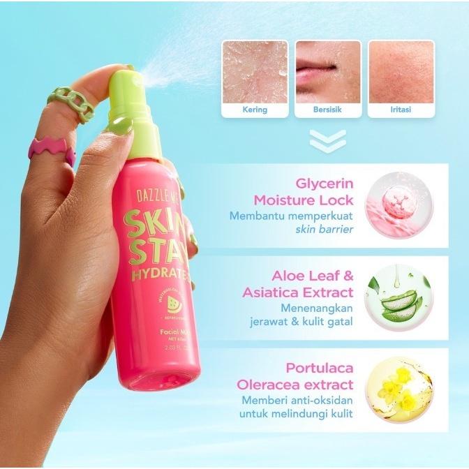 Gambar DAZZLE ME SKIN STAY HYDRATED SETTING SPRAY GET A GRIP Facial Mist - SS FACIAL MIST dari Kosmetik Keliling undefined Tokopedia