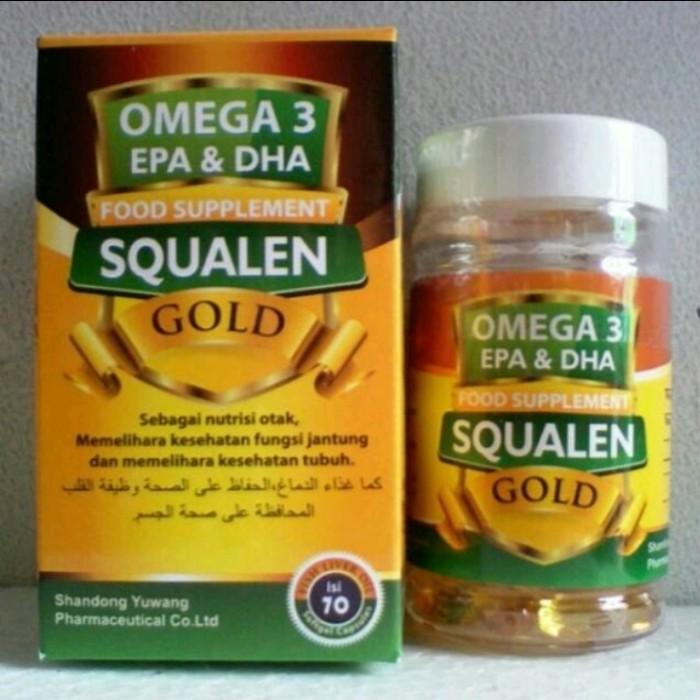 Promo Kapsul minyak ikan Squalene Gold Omega 3 70 Kapsul Kab. Bekasi Tokopedia