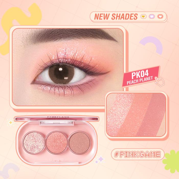 Gambar PINKFLASH 3 PAN EYESHADOW PF-E23 - PK04 dari RITARA_NEW undefined Tokopedia
