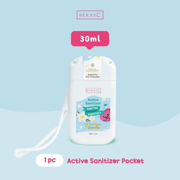 Gambar BerryC Pocket Active Sanitizer 30ml | Mini Hand Sanitizer - VANILLA dari Chubby Baby Jakarta undefined Tokopedia