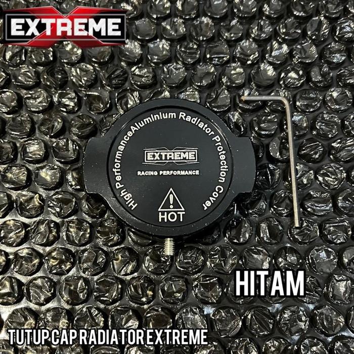Gambar Cap Radiator Tutup Radiator Cnc Extreme Vario ,Pcx ,Adv ,Nmax ,Aerox - Hitam extreme dari UJM 999 Shop undefined Tokopedia