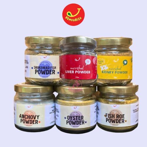 Jual BENOURISH OYSTER POWDER | BEEF LIVER POWDER | KIDNEY POWDER | FISH ...