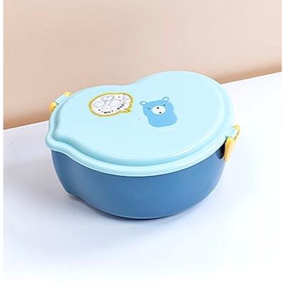 Gambar Kotak Makan Bekal Set Sendok Garpu 2 Susun Lunch Box Bento Duck WL 37 - BIRU dari Gila shopping undefined Tokopedia