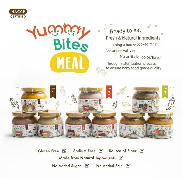 Gambar Bubur Bayi Yummy Bites Meal Step 1 2 Dan 3 / Makanan Bayi dari michelhariz shop undefined Tokopedia
