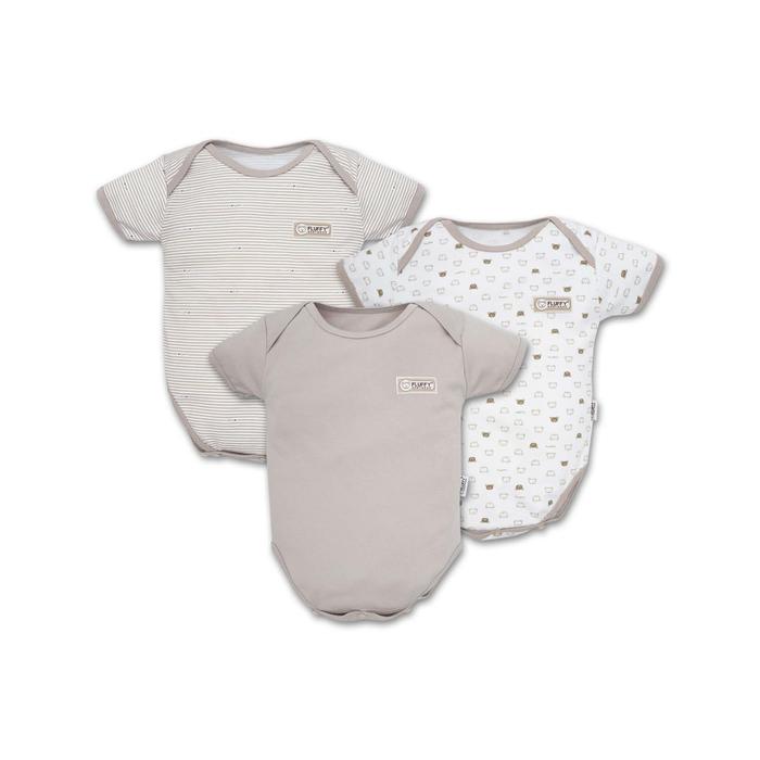 Gambar Baju Baby Jumper Pendek Fluffy Isi 3 Pcs Khaki JUMP-KKI-S-M-L - S (3-6 Bulan) dari Shopping With Pineapple. undefined Tokopedia