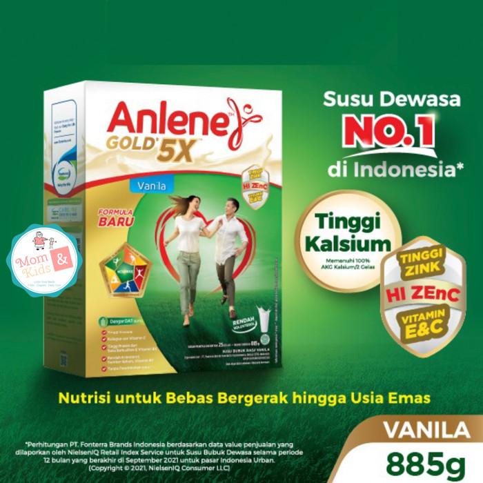 Gambar Terlaris ANLENE GOLD 5X VANILA ORIGINAL COKLAT 885gr | Anlene Gold 5 X - VANILA 885GR dari titansea undefined Tokopedia
