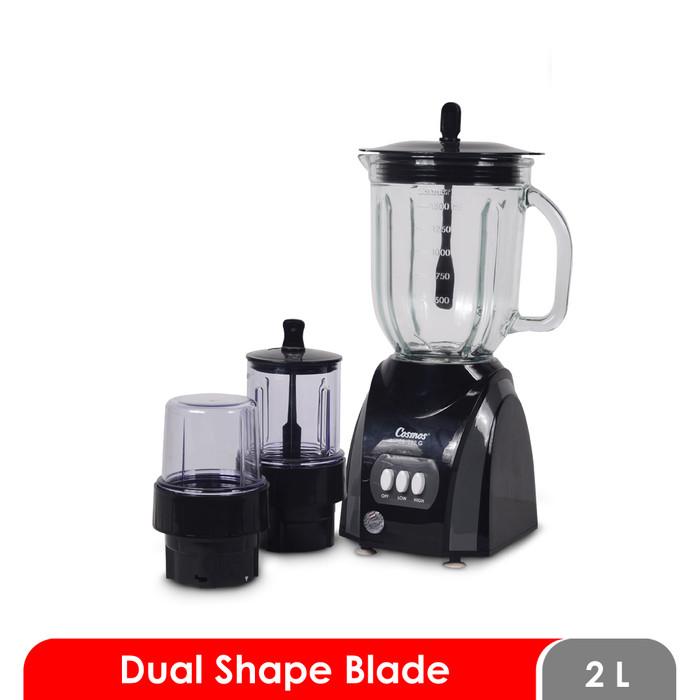 Gambar Blender COSMOS JUMBO plastik/kaca 2L - 3 IN 1 - CB 282 P/G CB282P/G - Hitam dari EJG Elektronik Official Store undefined Tokopedia