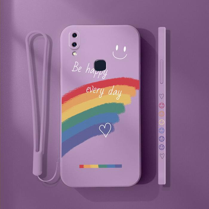 Jual MURAH VRQR Rainbow Smiley Phone Case For Vivo Y85 V9 1727