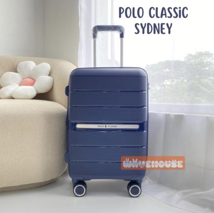 Gambar Koper Polo Classic SYDNEY 20 24 Inch Double Zipper TSA Lock Expandable - SYDNEY Navy, 20 Inch dari Ledjepelinstore undefined Tokopedia