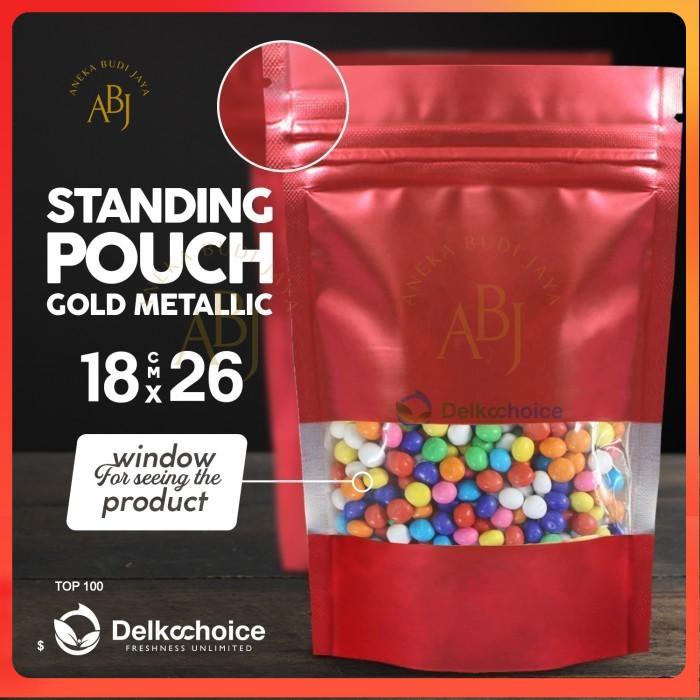 Gambar Standing Pouch Ziplock Kemasan Pembungkus Snack Pembungkus Kopi 18x26 - Window Metalize, 18x26 dari Aneka Budi Jaya undefined Tokopedia