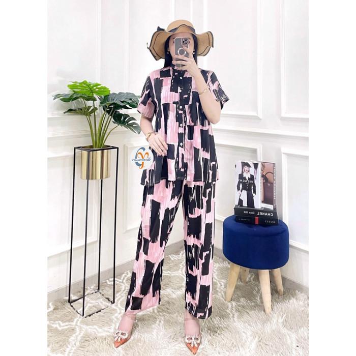 Gambar Baju One Set Wanita Rayon Busui Resleting Depan Setelan Part 3 - KODE 0029 dari CALARYSTORE undefined Tokopedia