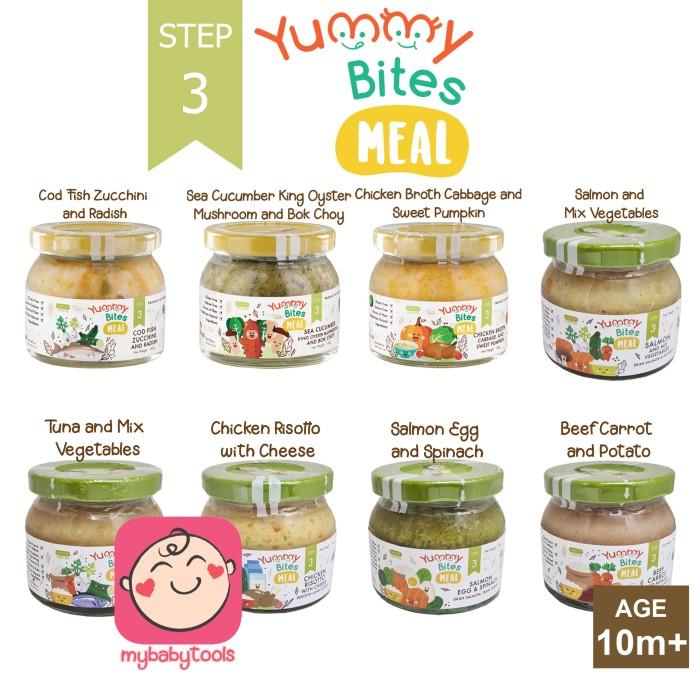 Gambar YUMMY BITES MEAL STEP 1 STEP 2 STEP 3 145gr JAR BOTOL KACA terlaris dari ego96 undefined Tokopedia
