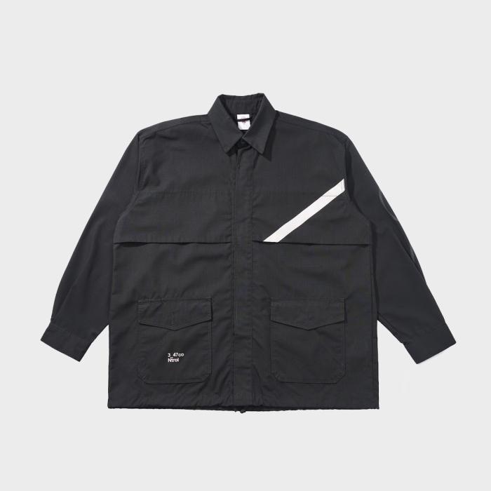 Gambar UNKL347 Shirt Ripstop Warna Hitam Simpel GRAZ - Black, M dari Unkl347 Store undefined Tokopedia