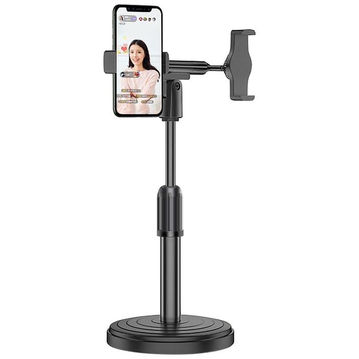 Gambar Desktop stand 360 Degree Rotating mobile phones holder Live Stand Lazy - DOBLE HOLDER dari salindo undefined Tokopedia