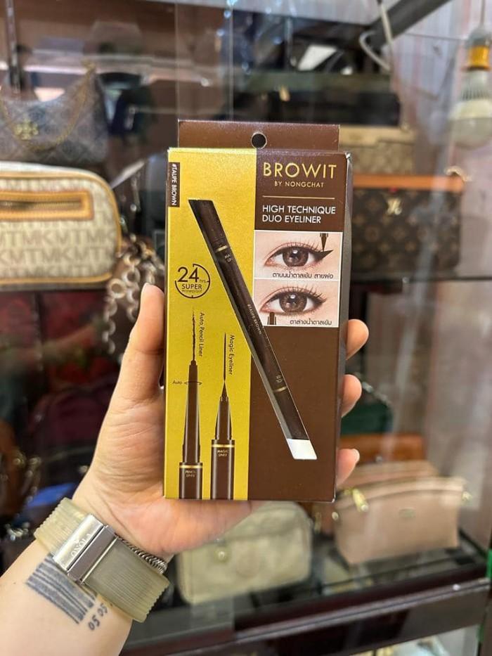 Gambar Browit by Nongchat High Technique Duo Eyeliner Original Thailand - 03 Taupe Brown dari Top Cosmetic_NEW undefined Tokopedia
