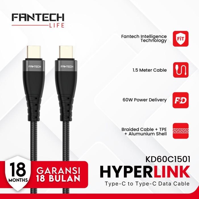 Gambar FANTECH Kabel Data Fast Charging  Lightning 60W 120cm KD60L1501 - Type-C dari Agres Plus undefined Tokopedia