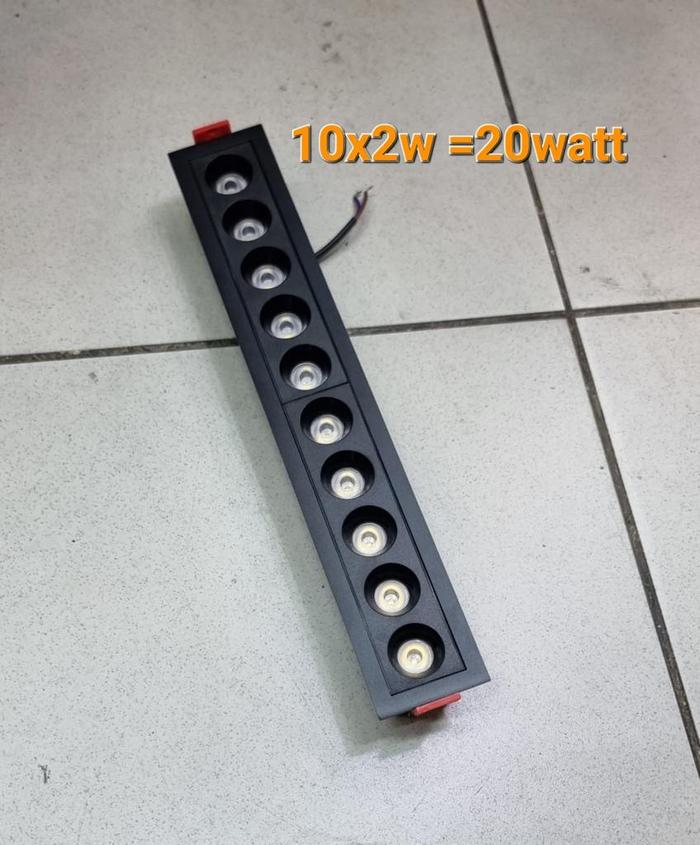 Gambar LAMPU DOWNLIGHT BAR 20 WATT SPOT LIGHT 10 MATA 10X2W dari Jaya Mas Elektrik undefined Tokopedia
