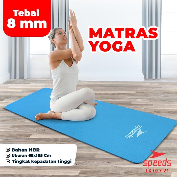 Gambar Matras Yoga Alas Senam Olahraga Bahan NBR 8mm Free Tas - Random dari GaleriMart.id undefined Tokopedia