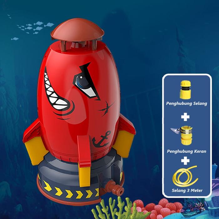 Gambar Mainan Anak Roket Air Mancur Terbang Water Rocket Jet Sprinkler Toys - Merah dari Baby.Toys undefined Tokopedia