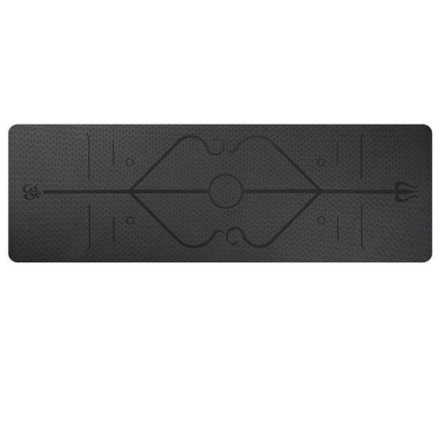 Gambar Matras Alas Yoga Mat Karpet Senam Tebal 10mm Anti Slip Indoor Outdoor - MODEL 2 BLACK dari Luckychange48 undefined Tokopedia