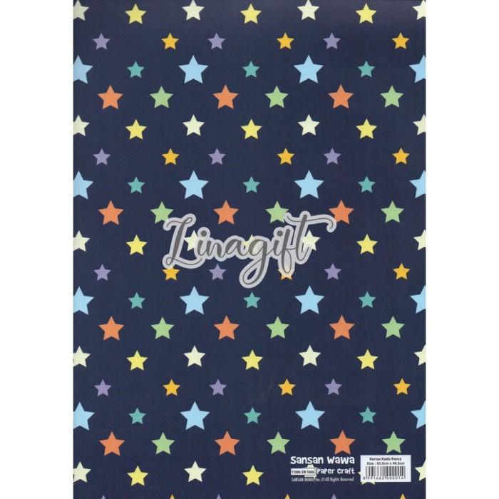 Gambar ( 5 lembar ) stars sanwa - kertas kado bintang gift wrap sansan wawa - 5606 dari Toko Kertas Kado undefined Tokopedia